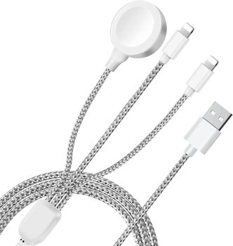 Teilybao 3-in-1 Charger Cable for Apple Watch/iPhone/Airpods