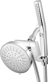 Waterpik High Pressure Handheld Wand & Rain Shower Head Combo