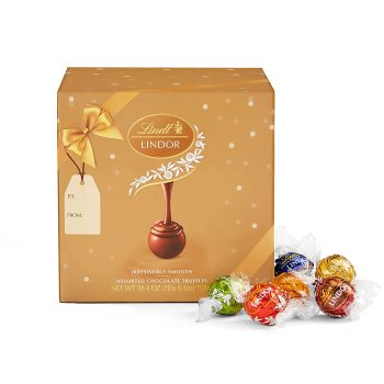 Lindt Lindor Assorted Chocolate Truffles 90-Ct Easter Candy Gift Box