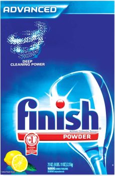 Finish Powder Dishwasher Detergent, Lemon Fresh Scent, 75 Oz