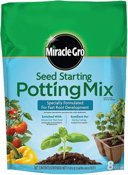 Miracle-Gro 74978500 Seed Starting Potting Mix 8 qt.