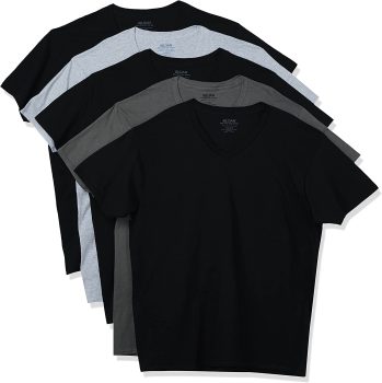 5-Pack Gildan Mens V-Neck T-Shirts Multipack