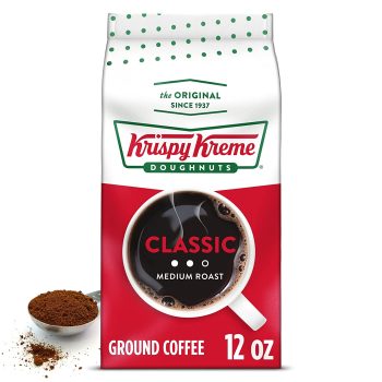 Krispy Kreme Classic Ground Coffee, Medium Roast, Bagged 12 oz