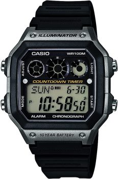 Casio Mens Illuminator Digital Display Quartz Black Watch