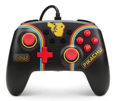 PowerA Enhanced Wired Controller for Nintendo Switch Pikachu Arcade