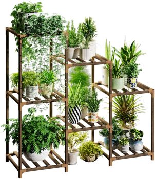 Bamworld Plant Stands for Indoor Plants 3 Tire