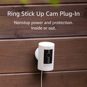 Ring Stick Up Cam Plug-In HD Security Camera