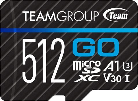 TEAMGROUP GO Card 512GB Micro SDXC 4K Memory Card