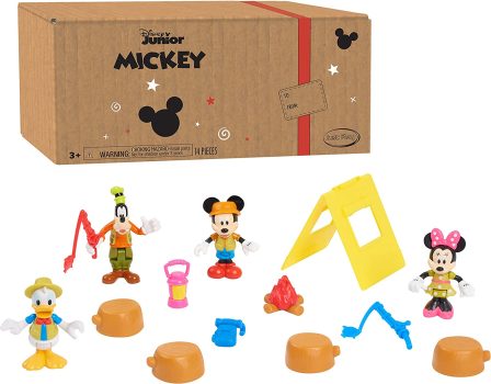Disney Junior Mickey Mouse Funhouse 14 Piece Camping Figure Set