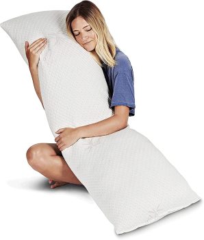 Snuggle-Pedic Long Body Pillow for Adults, King Size