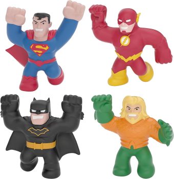 4 Pk Heroes of Goo Jit Zu Licensed DC Superhero Action Figure