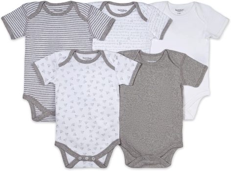 5-Pack Burts Bees Baby baby-boys Bodysuits