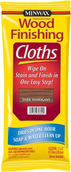 8-Piece Minwax 308240000 Wood Finishing Cloths