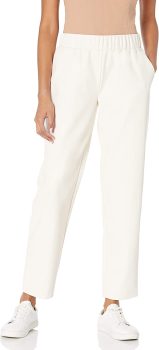 The Drop Womens Lisadnyc Vegan Leather Pull-On Jogger