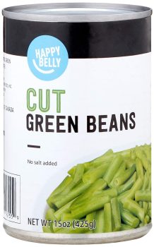 Amazon Brand Happy Belly Cut Green Beans 15-Oz