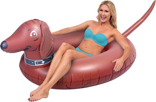GoFloats Wiener Dog Party Tube Inflatable Raft