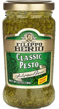Filippo Berio Pesto Classic Basil 6.7 Ounce Glass Jar