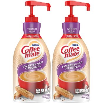 2-Pack Nestle Coffee Mate Coffee Creamer Liquid Pump Bottle 50.7oz