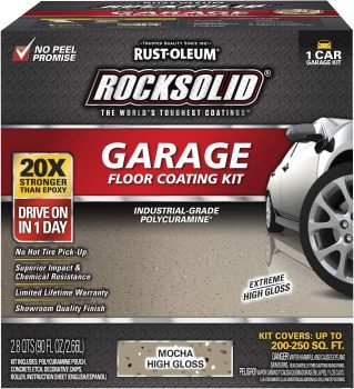 Rust-Oleum Rocksolid Polycuramine Garage Floor Coating, 6-Pc Set