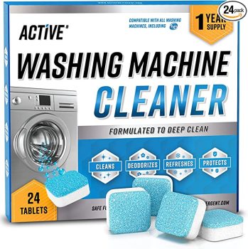 24-Pack Active Washing Machine Cleaner Tablets