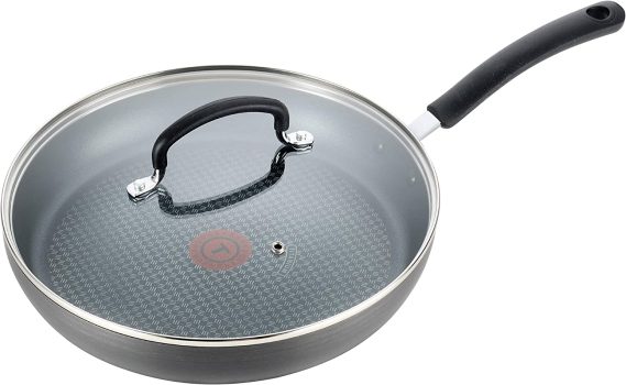 T-fal E76598 Ultimate Hard Anodized Nonstick 12-In Fry Pan w/Lid