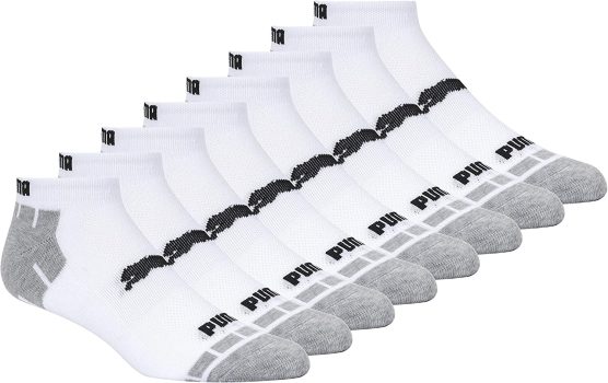 PUMA Mens 8-Pack Low Cut Socks