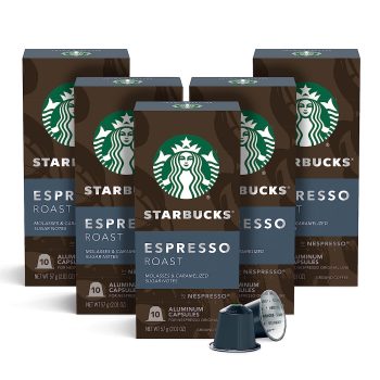 Starbucks by Nespresso Dark Roast Espresso Coffee Capsules 50ct