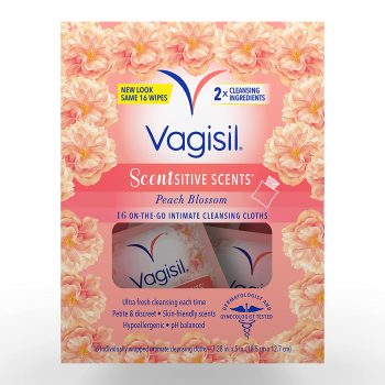 16CT Vagisil Scentsitive Scents On-The-Go Feminine Cleansing Wipes