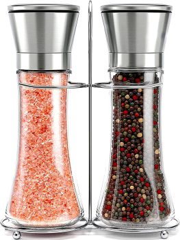 Willow & Everett Stainless Steel Salt and Pepper Grinder Set