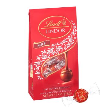 6 Pack Lindt LINDOR Milk Chocolate Truffles 5.1 oz. Bag
