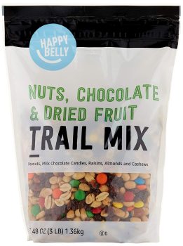 Amazon Brand Happy Belly Nuts Chocolate & Dried Fruit Trail Mix 48oz