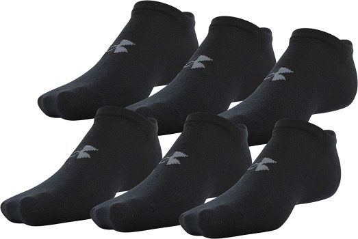 6-Pairs Under Armour Adult Essential Lite No Show Socks