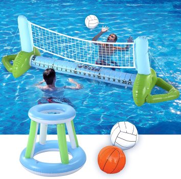 JOYIN Inflatable Pool Volleyball Set