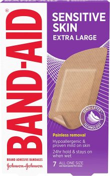 7-Ct Band-Aid Brand Adhesive Bandages for Sensitive Skin