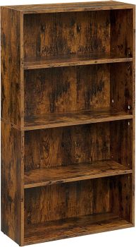 VASAGLE Bookshelf, 4-Tier Open Bookcase ULBC164X01