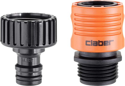 Claber 8458 Hose Connector and Faucet Adapter