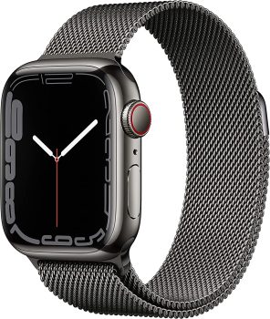 Apple Watch Series 7 GPS + Cellular 41mm Smart Watch w/Graphite Case