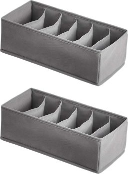 Amazon Basics Underwear Dresser Drawer Organizers, Pack of 2