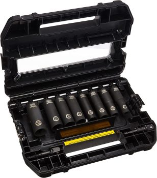 DEWALT DW22812 1/2-Inch 10-Piece Impact Ready Socket Set