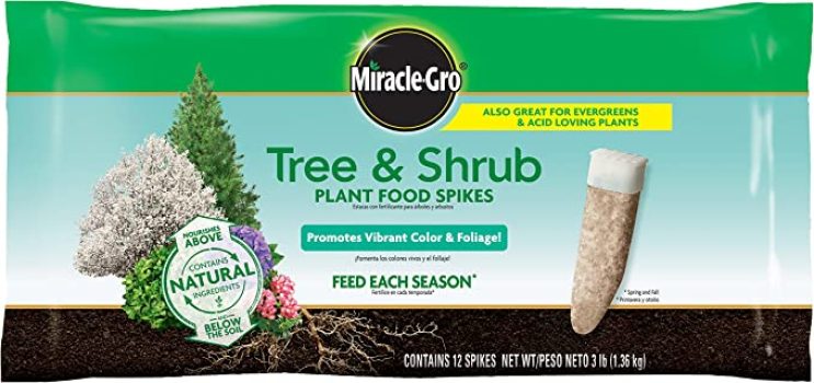 Miracle-Gro Tree & Shrub Plant Food Spikes 12 Spikes
