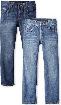 2-Pack The Children’s Place Boys Basic Straight Leg Jeans