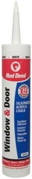 Red Devil 0846 Window & Door Siliconized Acrylic Caulk 10.1 oz