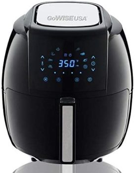 GoWISE USA 1700-Watt 5.8-QT 8-in-1 Digital Air Fryer w/Recipe Book