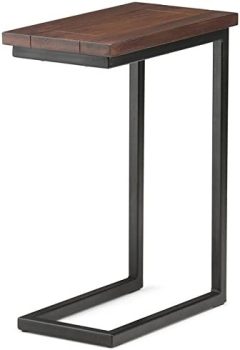 SIMPLIHOME Skyler Solid Mango Wood and Metal 18 inch C Side Table