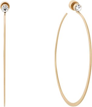 Michael Kors Womens Silver Rose Gold & Gold Hoop Earrings