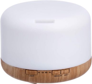 Amazon Basics 500ml Ultrasonic Aromatherapy Essential Oil Diffuser