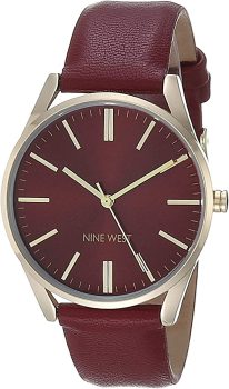 Nine West Womens Strap Watch NW/1994GPBY