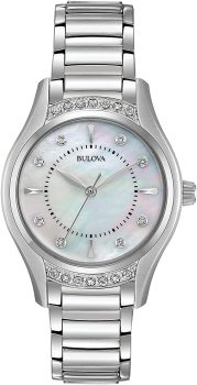 Bulova 96R216 Ladies Classic Diamond 3-Hand Quartz Watch