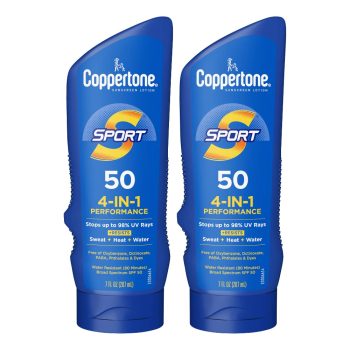 2-Pack Coppertone SPORT Sunscreen SPF 50 Lotion 7 Fl Oz Bottle