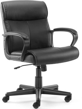 Executive Padded Mid-Back Home Office Desk Chair 250Lbs